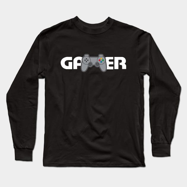 Gamer Cool Long Sleeve T-Shirt by machmigo